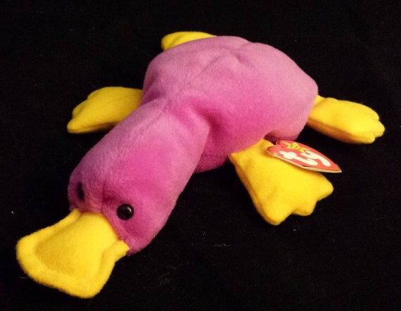 pink platypus beanie baby