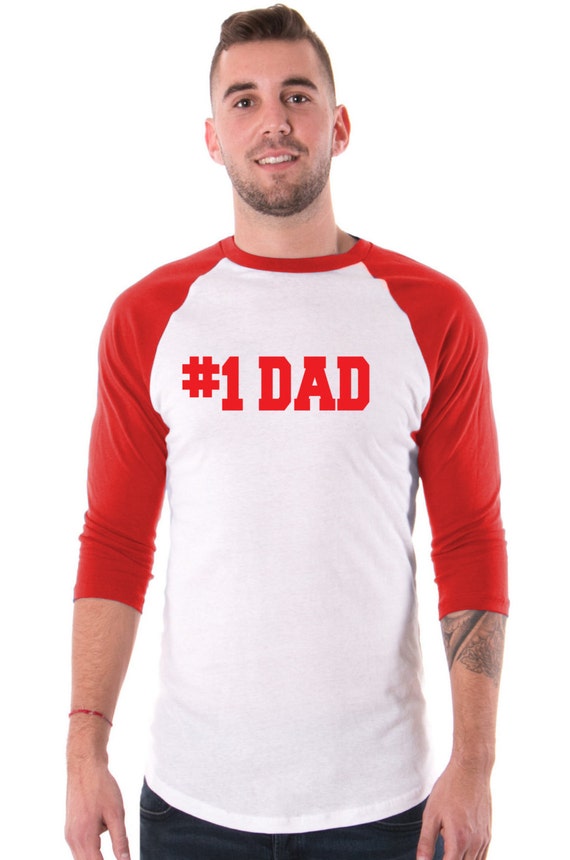 number 1 DAD / Baseball Tee/ shirt/ muscle shirt by SWEETtoothTEES
