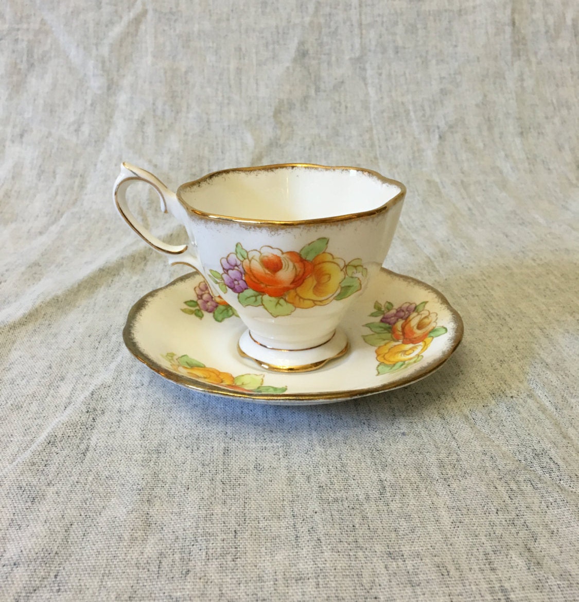 Vintage Royal Albert Crown China Tea Cup and Saucer with