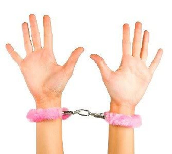 BDSM Toys, Pink Handcuffs Pair, BDSM Handcuffs, Bondage Handcuffs, 50 Shades of Grey Gray, Fetish Accessories, Valentines Day Gift For