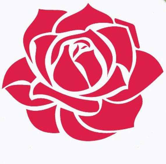 30 Rose vinyl stickers Flower Rose decal by