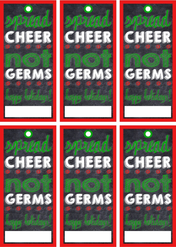 Spead Cheer Not Germs Hand Sanitizer //Christmas by KarasKraftz