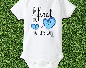 first fathers day shirt and onesie