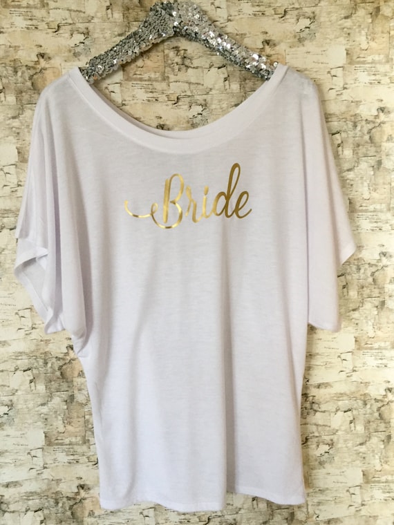 Customized Bridal Party shirt set Wedding day tee set