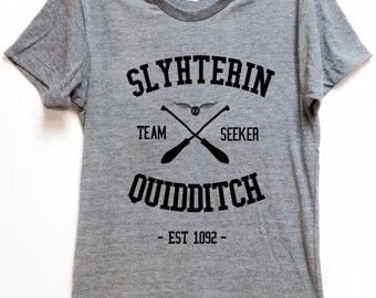FOR WIZARDS shirt "Slytherin Quidditch" for potter voldemort hogwart fans comfortable affordable artsy tee for birthday gift christmas
