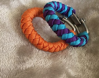 Round Braid Stackable Bracelets, paracord bracelet, survival bracelet, paracord stackable, paracord braid