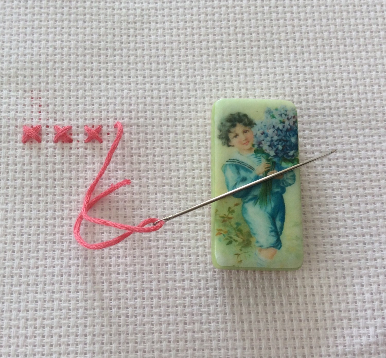 Needle Minder crossstitch Cross Stitch by DaintyDotsDecoupage