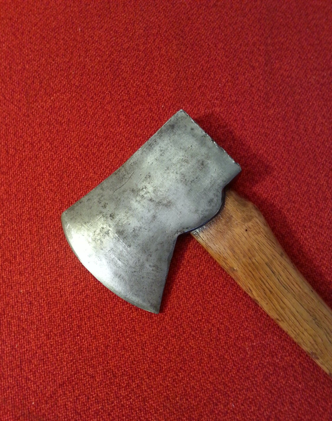 Vintage Broad Axe Antique Wood Splitting Axe Hickory Handle