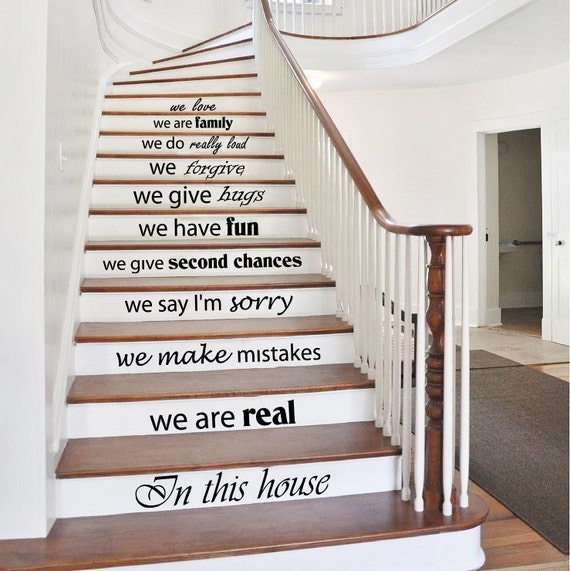 Stair Decals Quotes Stairway Decals Quote Vinyl by WallxDecal