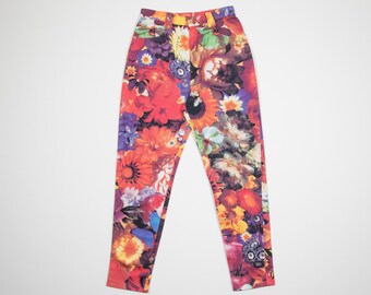 Christian Lacroix - Multicolor floral trousers in cotton