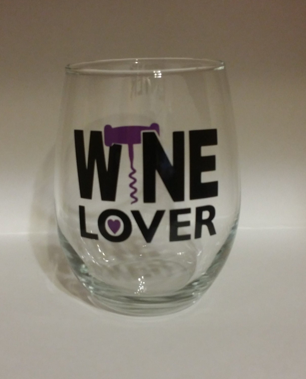 Custom Wine Glass Tumbler by jellifishcreations on Etsy
