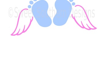 Download Angel Baby Feet Svg