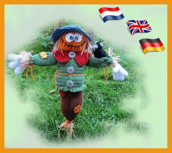Scarecrow Loki Amigurumi doll crochet pattern crocheted