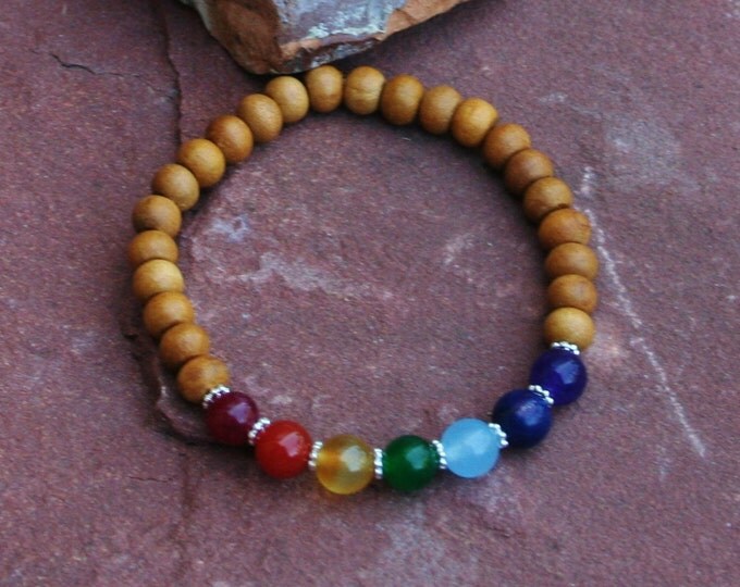 Chakra Healing Bracelet With Sandlewood