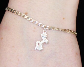 Sterling Silver Pony Charm Bracelet (18 - 23cm)