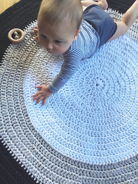 Floor Rug Crochet Nursery Handmade Home Decor Custom