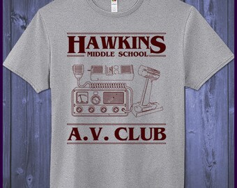 Hawkins Middle School AV Club T-Shirt