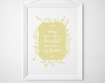 Items similar to Personalized Every Love Story Is Beautiful But Ours Is ...