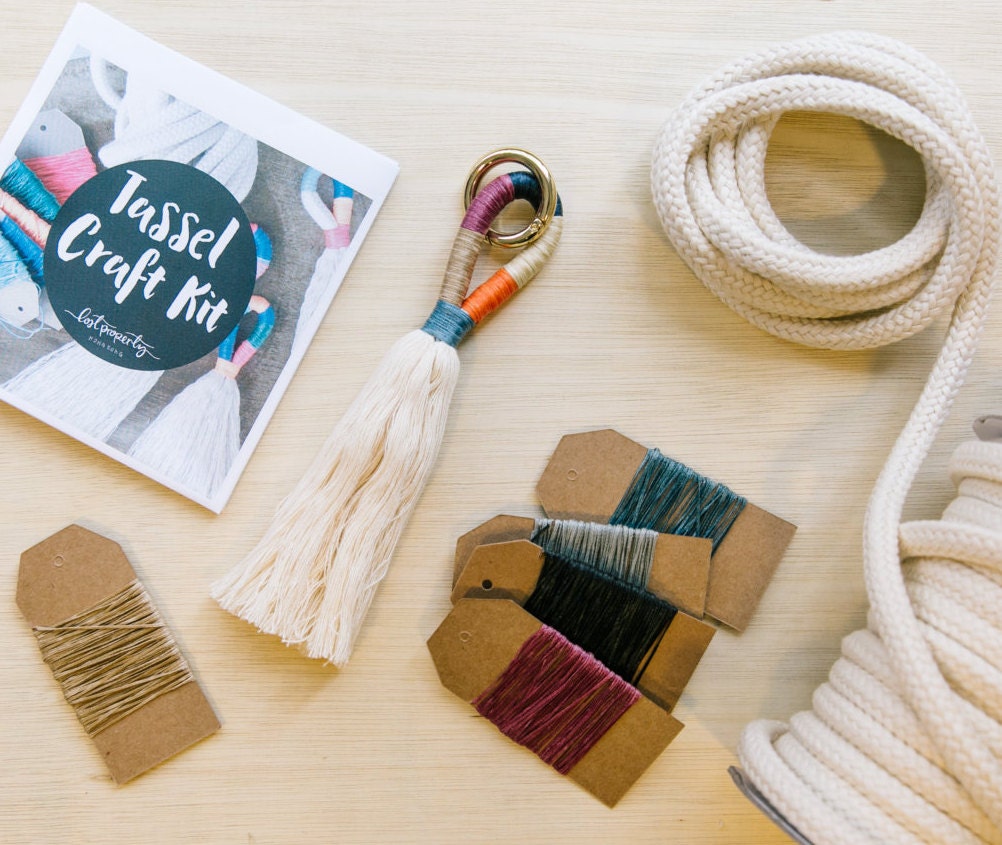 DIY Tassel Making Kit. Make your own large or mini tassels
