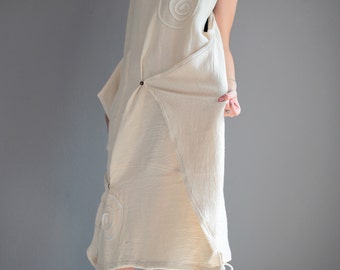 Tulip dress swirl...Ivory (one size fit most)