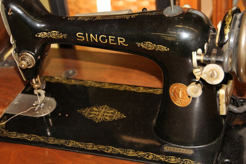 Vintage Singer Electric Sewing Machine Fine Art Print