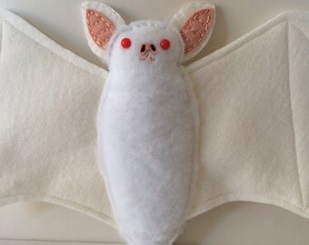 albino bat plush toy