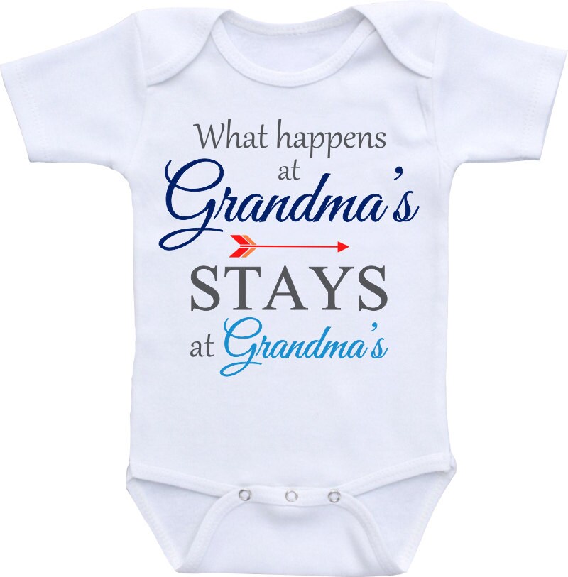 Grandma baby onesie ® brand What Happens at Grandma's