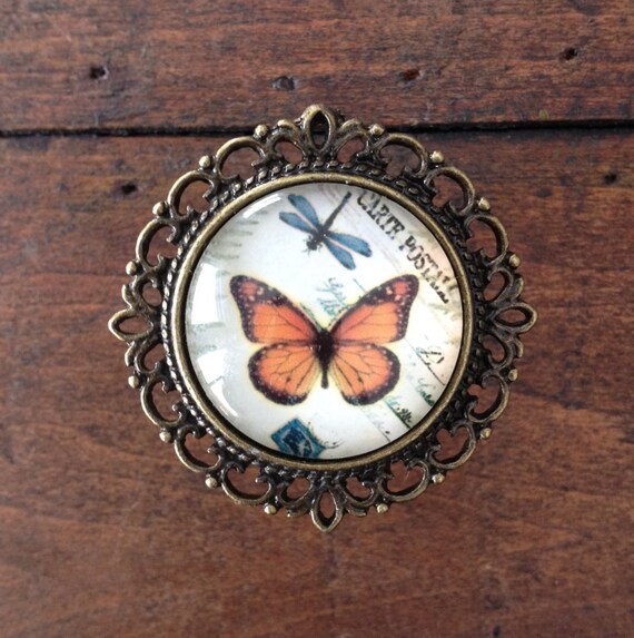 Butterfly Drawer Knobs Knobs in Brass MK152 A