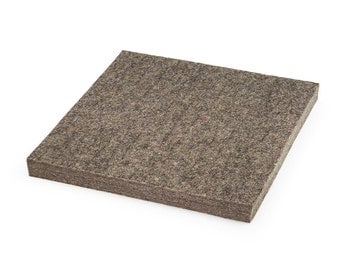 Low Density Industrial Wool Felt Square - Natural Gray, SAE F15 Grade, 12" x 12", 1/8" to 1" Thicknesses Available