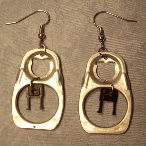 EARRINGS...Made from recycled / repurposed material.