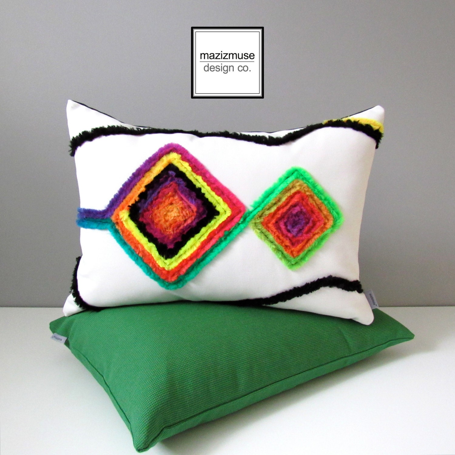 Colorful Outdoor Pillow Cover Decorative Boho Pillow Case