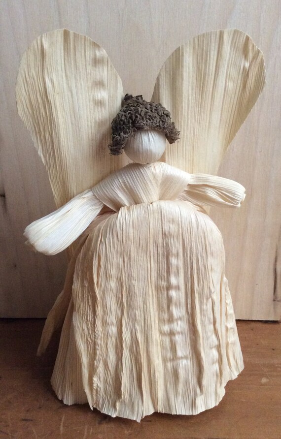 Colonial Angel New Handmade Corn Husk Doll