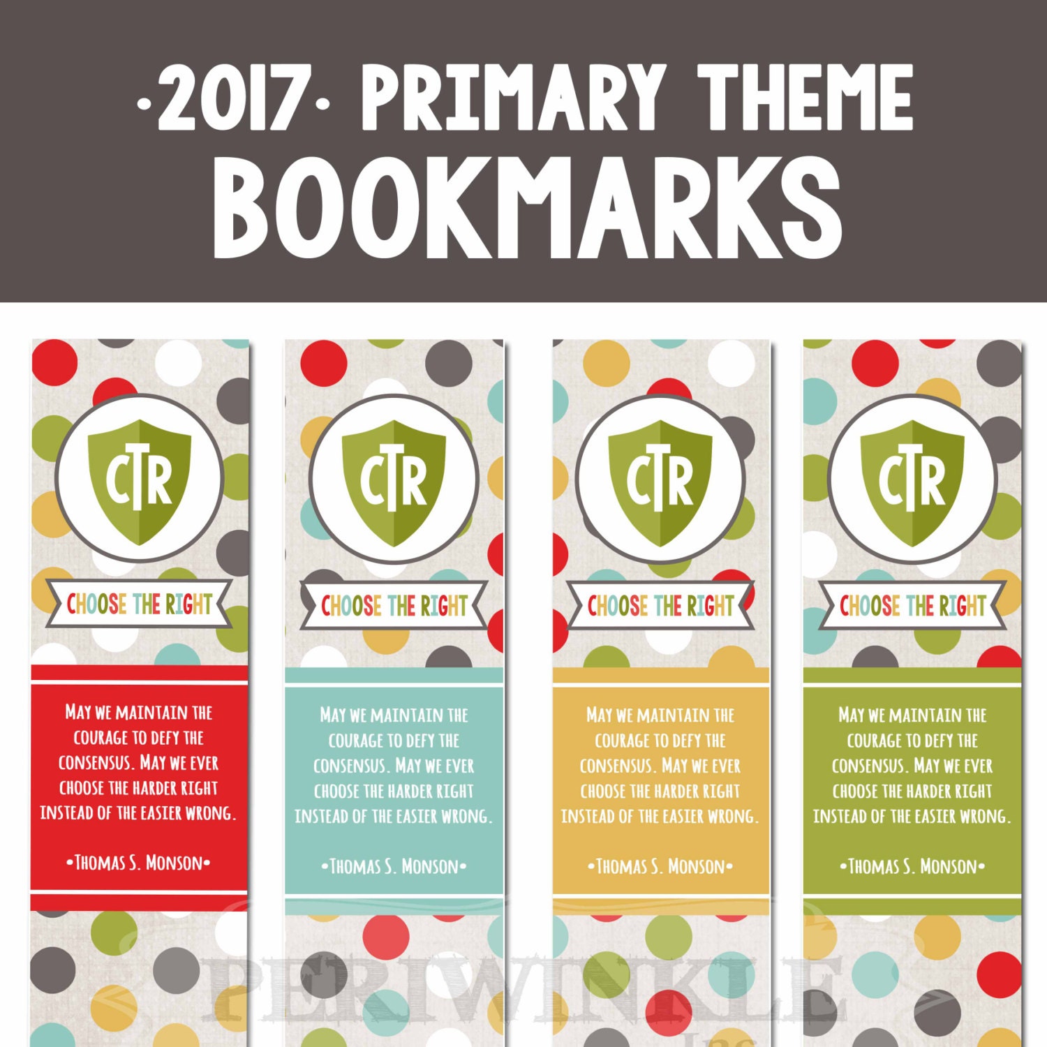 2017 lds primary bookmarks choose the right sharing
