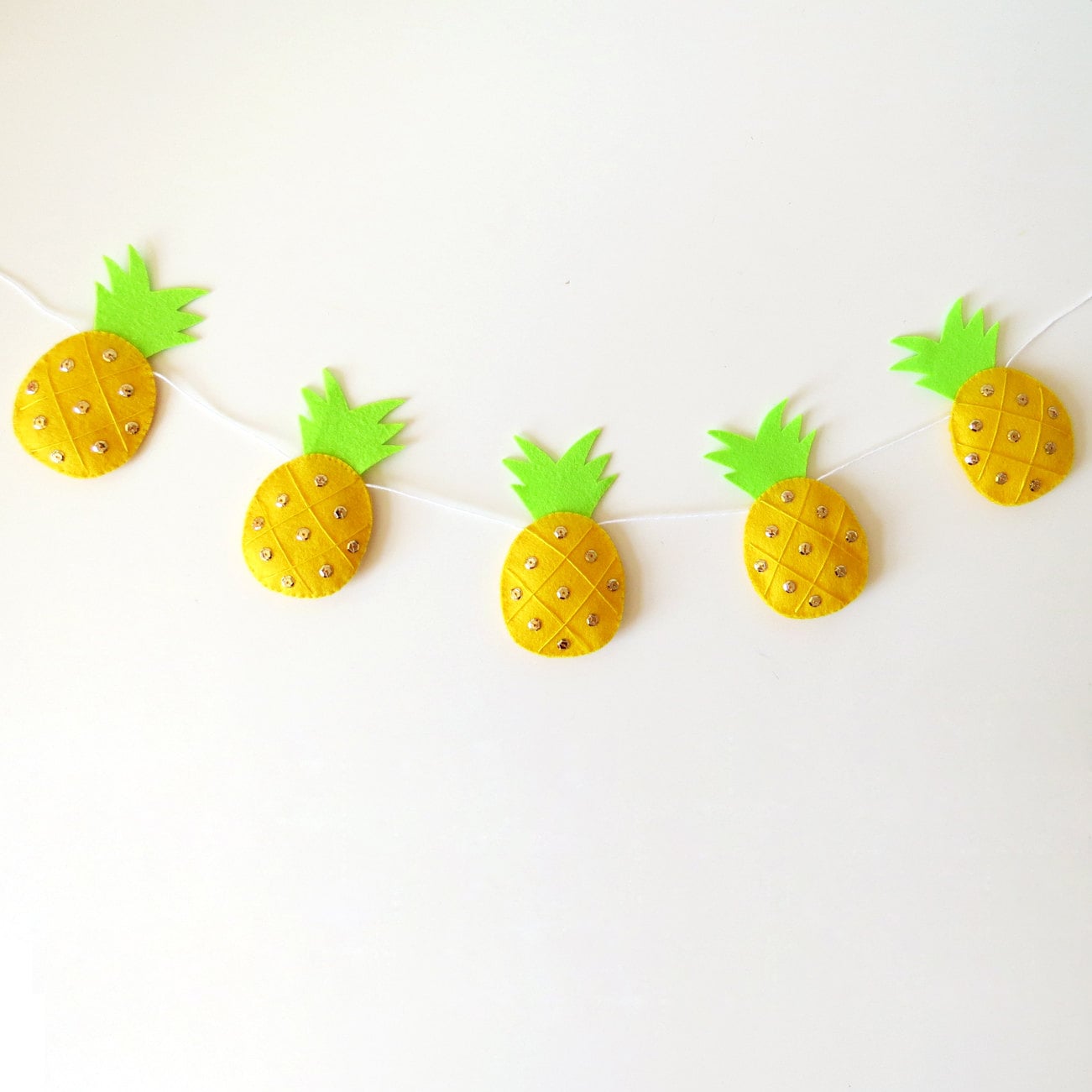 Pineapple Garland felt pineapple bunting cute tropical