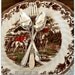 Thanksgiving Tableware, Vintage Silverware Spoons & Fork, Pumpkins, Give Thanks, Harvest, Hand Stamped, Buffet Catering, Hostess Gift, Prop