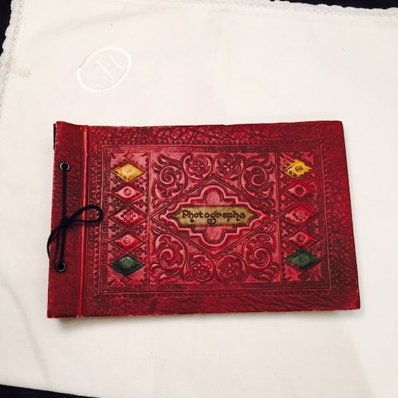 Embossed Leatherette Photograph Album Photo Album Scrapbook