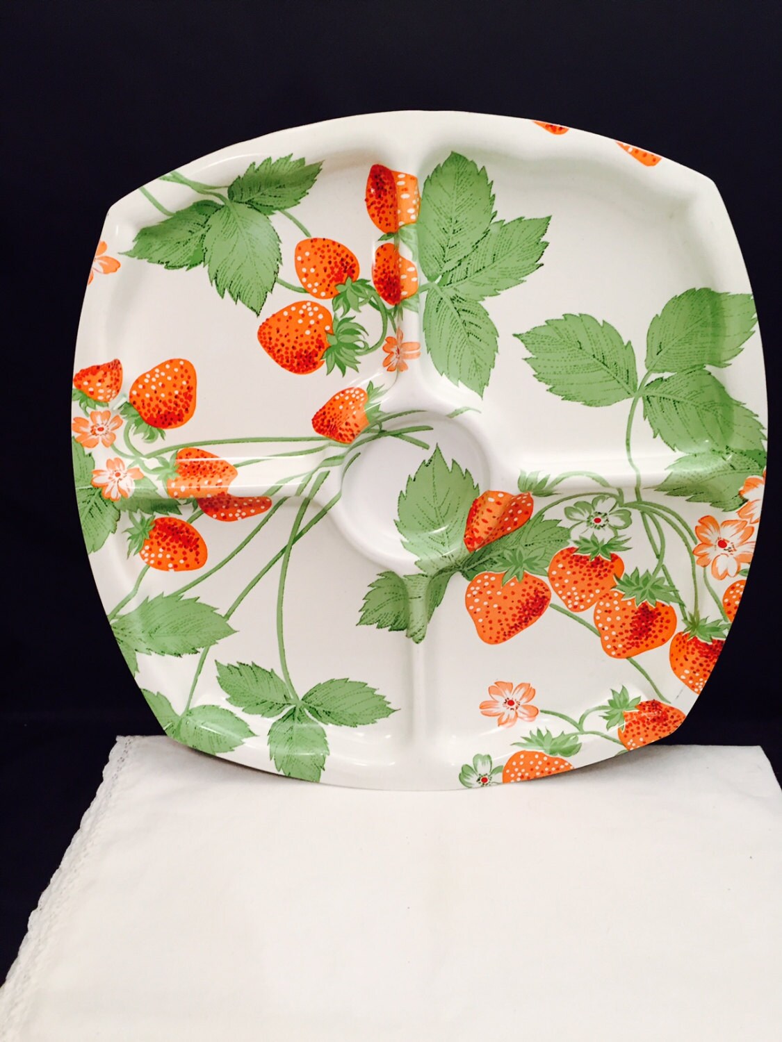 Divided Serving Tray Large Fiberglass Appetizer Tray Match