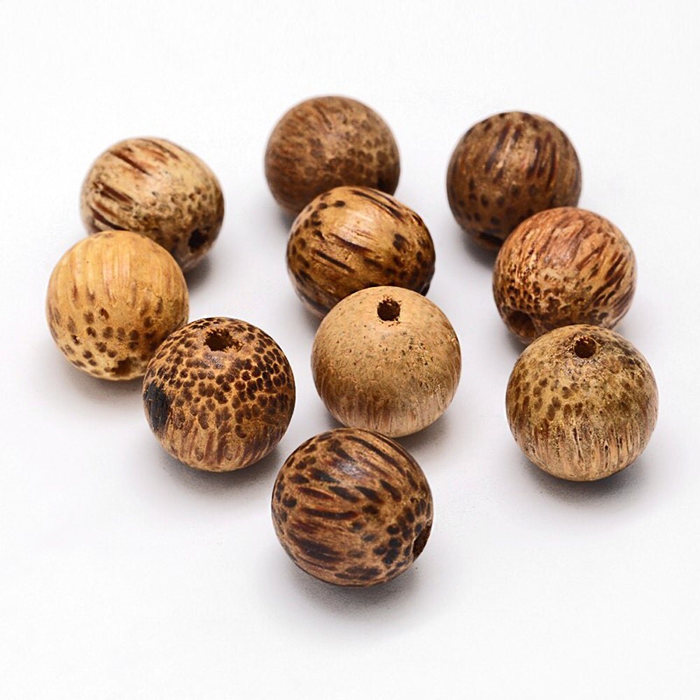 10 Coconut Beads 15mm x 13mm Natural Coconut Ideal for Nature