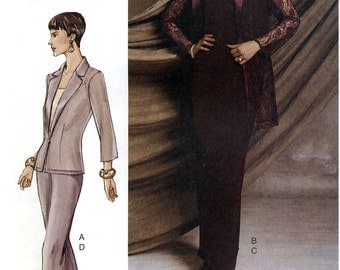 Vogue 7520 Sewing Pattern for Misses' Jacket, Camisole, Skirt and Pants - Uncut - Size 12, 14, 16 - Bust 34, 36, 38