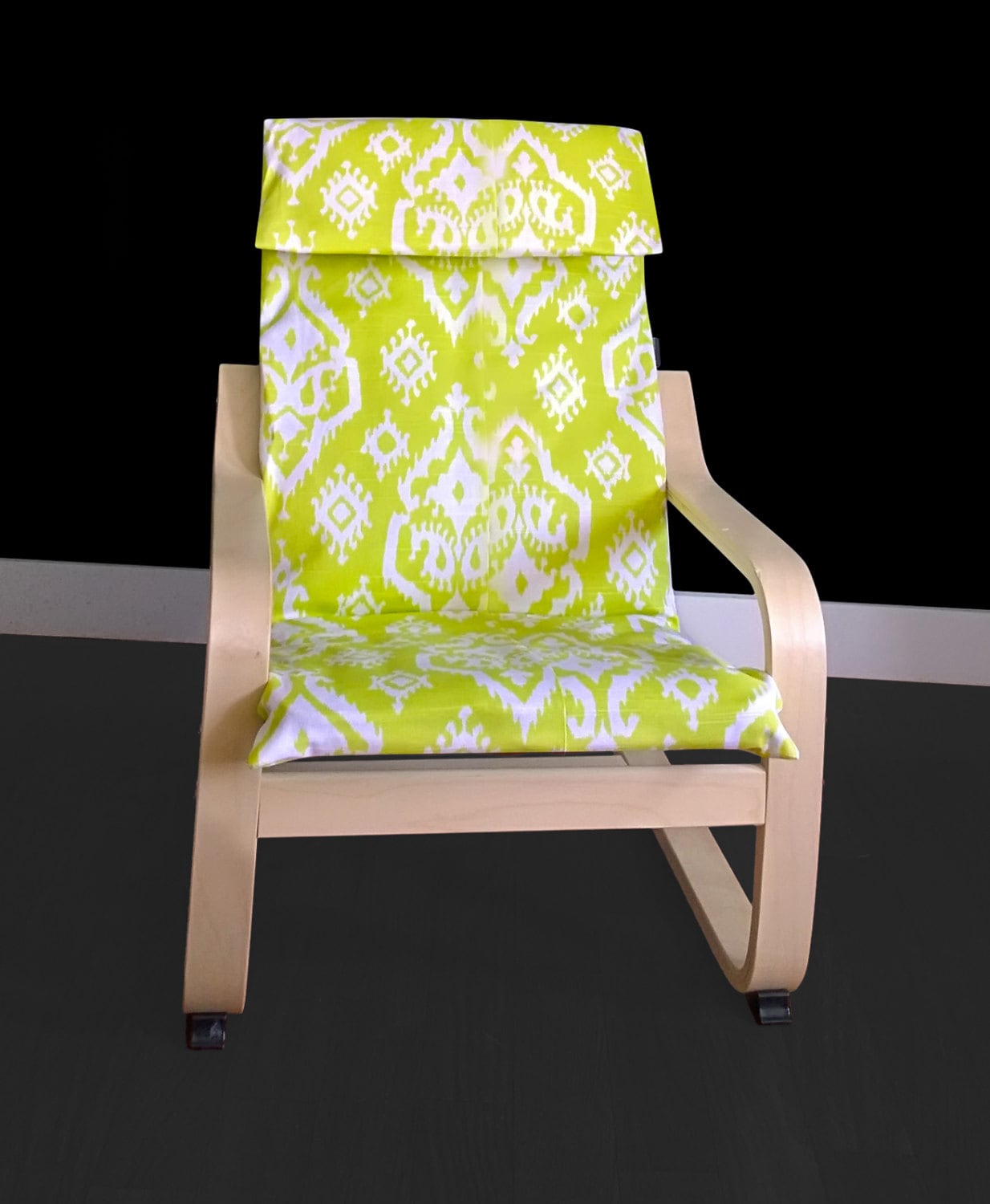Lime Green Childs Ikea Poang Chair Cover Green Kids Poang