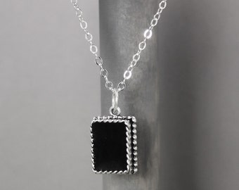 Black Tourmaline Necklace, Black Necklace, Tourmaline Jewelry, Root Chakra, Chakra Necklace, Chakra Jewelry, Energy Necklace, Metaphysical