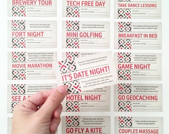 READY TO SHIP / 52 Date Night Ideas / Date Night Cards / Date Cards / 52 Date Ideas / Anniversary Gift / Valentine's Gift / Date Night Box