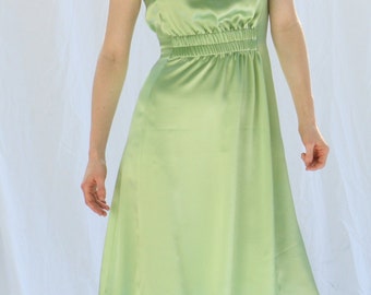 Green Silk Dress