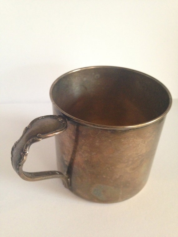 Vintage International Silver Co. silverplate baby cup with