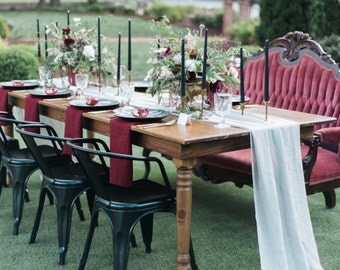 Romantic Chiffon Table Runner