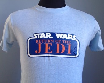 80s Vintage Star Wars Return of the Jedi Kenner 1983 T-Shirt - MEDIUM