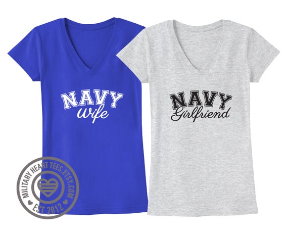 Custom Navy Tshirt Navy Wife Shirt Navy Girlfriend Shirt 5499