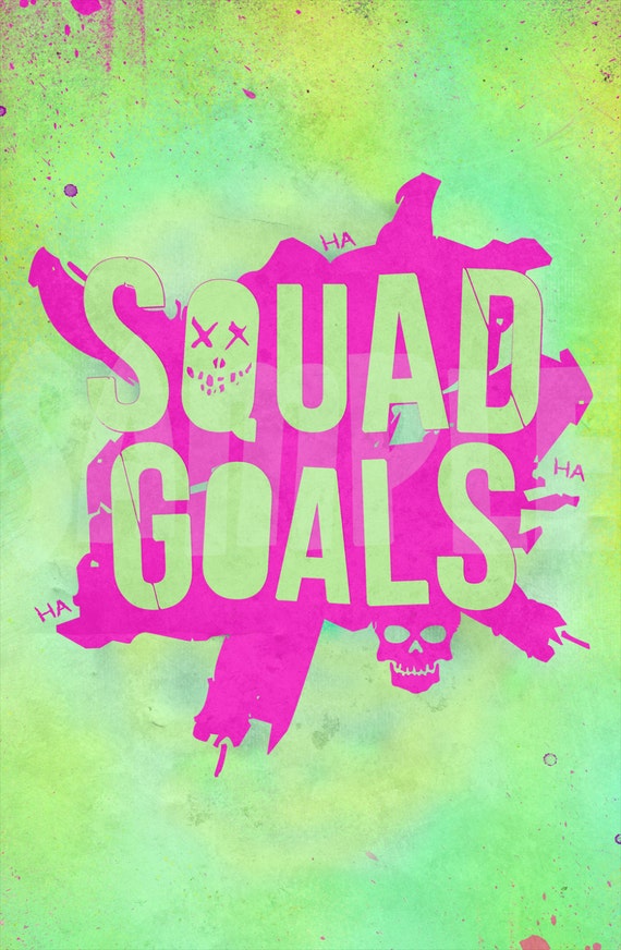 Items similar to Squad Goals Print/Poster on Etsy