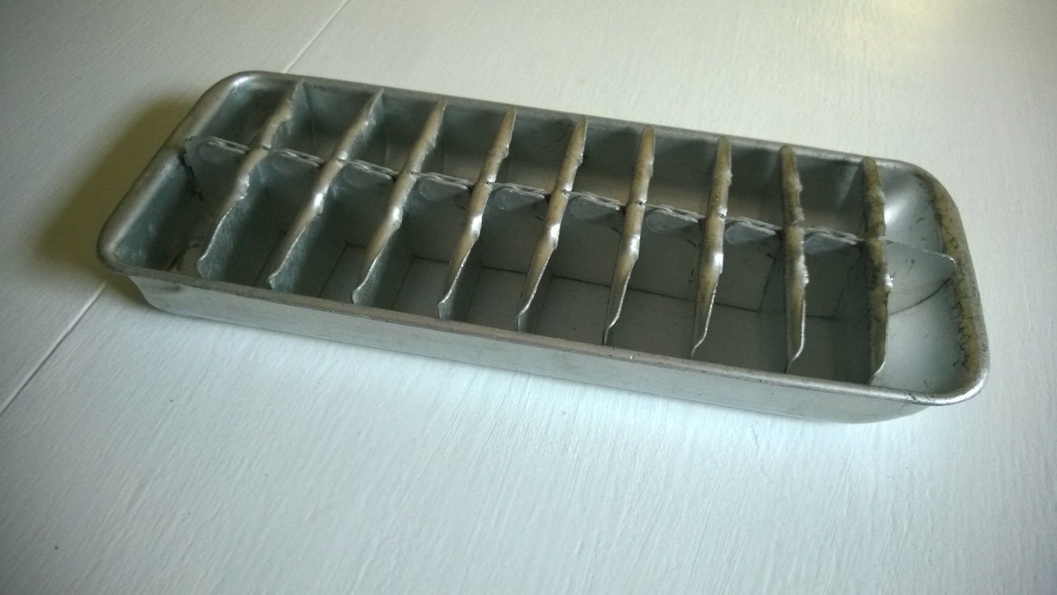 SALE Vintage Metal Ice Cube Tray Retro Kitchen Rustic