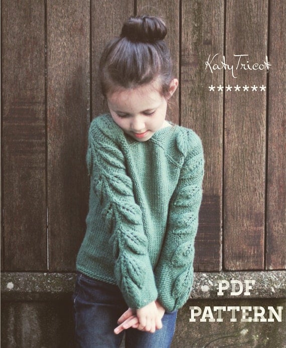 Knitting Pattern - BELEAF ME (Child Sizes from 1 to 14 yo) - English & Ru...